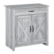 HOMCOM Bufet de Bucatarie Stil Country, Mobilier Multifunctional | Aosom Romania