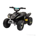 HOMCOM ATV Electric pentru Copii 18-36 Luni cu Baterie Reîncărcabilă de 6V, 72x40x45.5 cm, Negru