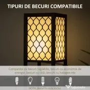 Lampa de podea coloana cu 2 rafturi, pentru camera de zi, studiu si dormitor, 26x26x156cm, alb si negru HOMCOM | Aosom Romania 