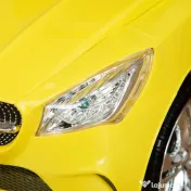 HOMCOM Vehicul de Joacă cu Volan Muzical și Faruri Strălucitoare, Galben, 63.5x28x36cm, pentru Copii 18-36 Luni | Aosom Romania