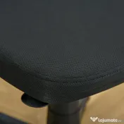 Vinsetto Scaun Ergonomic de Birou din Plasă, Fără Cotiere, Înălțime Ajustabilă, Negru | Aosom Romania 