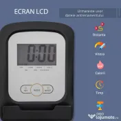 HOMCOM Bicicletă de Exerciții Înclinată Orizontală cu 8 Nivele de Rezistență, Monitor LCD și Scaun Reglabil, 122-137x62x103 cm, Gri | Aosom Romania