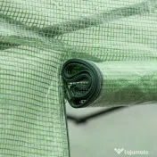 Outsunny Sera tunel de gradina cu protectie din PE, Usa cu incuietoare si 4 ferestre, verde 