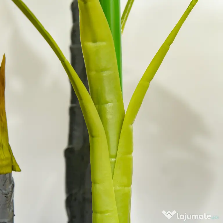 HOMCOM Monastera Planta Artificiala de Interior si Exterior, Planta Artificiala cu efect Realist cu 20 de Frunze, 120 cm