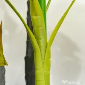 HOMCOM Monastera Planta Artificiala de Interior si Exterior, Planta Artificiala cu efect Realist cu 20 de Frunze, 120 cm 