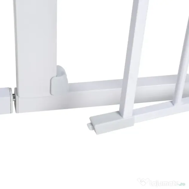 Poarta de siguranta pentru caini PawHut, 75-96cm, alb | Aosom Romania