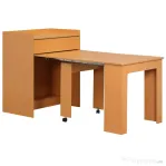 Homcom Masa Sufragerie – Pliabila & Extensibila, Design Natural