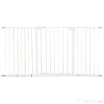 PawHut Porțiță pentru Câini și Animale de Companie cu 3 Extensii, Lățime Reglabilă, 74-147.5x76.2 cm, Alb | Aosom Romania