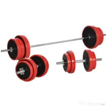 HOMCOM Set Haltere 65KG Ajustabile pentru Antrenament Complet al Corpului Greutăți Reglabile Negru | Aosom Romania