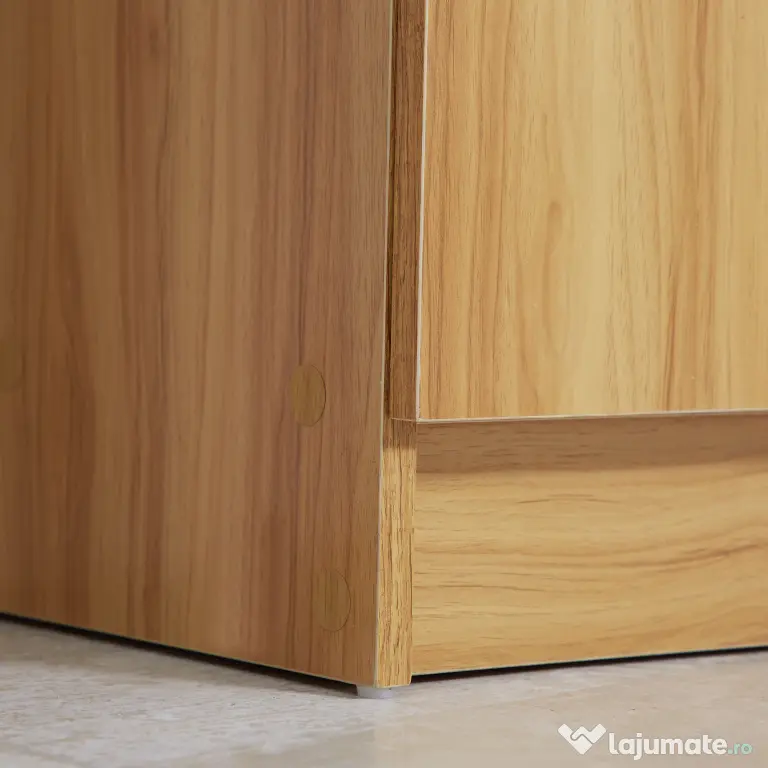 HOMCOM Dulap de pantofi din lemn pentru 12 perechi de pantofi cu 4 rafturi deschise, 83x30x90 cm | Aosom Romania
