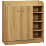 Homcom Dulap Pantofi Lemn – 12 Perechi, 4 Rafturi Deschise