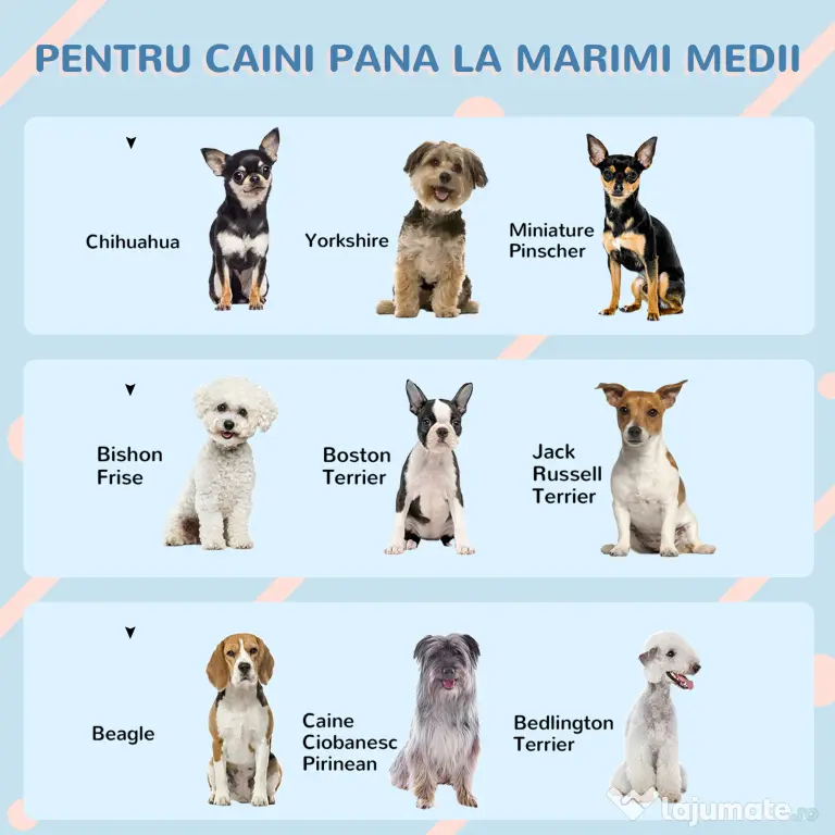 PawHut Cușcă pentru Câini din PP Impermeabil cu Acoperiș Inclinat și Ușă de Intrare, 65x75.7x63 cm, Gri | Aosom Romania