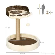 PawHut Ansamblu pentru pisici, centru de activitate pentru pisici, jucarie de catarat pisici, maro 