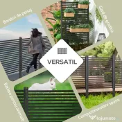 Outsunny Gard Modular Autoportant pentru Grădină din Oțel, 93x22x150 cm, Maro | Aosom Romania 