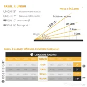 HOMCOM Rampe Mobile pentru Scaune cu Roți și Scutere, Pliabilă, Antiderapantă, Aliaj, Capacitate 272kg, 183x72x5cm, Silver | Aosom Romania 