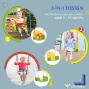 Leagan Copii 9–36 Luni – Plastic PP Rezistent & Franghie Reglabila