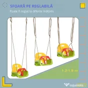 Leagan Copii 9–36 Luni – Plastic PP Rezistent & Franghie Reglabila