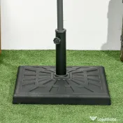 Outsunny Suport Umbrelă de Grădină din Rășină 19kg, Bază Pătrată pentru Stabilitate, Greutate Suport Umbrele | Aosom Romania