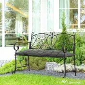 Outsunny Pernă pentru Bancă de Terasă, Confort Extra cu Grosime de 10 cm, Ideală pentru Scaune de Exterior, 2 Locuri, Gri | Aosom Romania 
