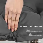 Outsunny Pernă pentru Bancă de Terasă, Confort Extra cu Grosime de 10 cm, Ideală pentru Scaune de Exterior, 2 Locuri, Gri | Aosom Romania 