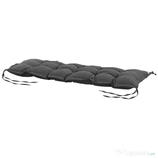 Outsunny Pernă pentru Bancă de Terasă, Confort Extra cu Grosime de 10 cm, Ideală pentru Scaune de Exterior, 2 Locuri, Gri | Aosom Romania