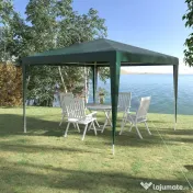 Outsunny Cort de Grădină cu 4 Orificii de Drenaj, Funii și Șuruburi, 293x293 cm, Verde | Aosom Romania