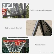 SportNow Cos Baschet Reglabil 2.4-2.9 m – Baza Stabila & Mobila 