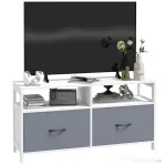 HOMCOM Suport Dulap TV pentru Televizoare de pana la 45”, Centru de Divertisment cu Sertare Pliabile si Rafturi de Depozitare pentru Camera de Zi, Dormitor