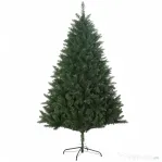 HOMCOM Brad de Crăciun artificial 180cm, cu 800 de ramuri și bază din metal, verde