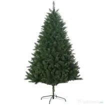 HOMCOM Brad de Crăciun artificial 180cm, cu 800 de ramuri și bază din metal, verde