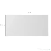 Outsunny Acoperiș pentru Carport 10 x 20 ft, Prelată de Schimb Rezistentă la UV cu Corzi Elastice, Albă | Aosom Romania 