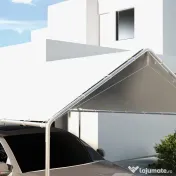 Outsunny Acoperiș pentru Carport 10 x 20 ft, Prelată de Schimb Rezistentă la UV cu Corzi Elastice, Albă | Aosom Romania 