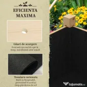 Outsunny Pat de Gradina Inaltat din Lemn 115x55x80cm cu Orificii de Scurgere pentru Legume Flori | Aosom Romania