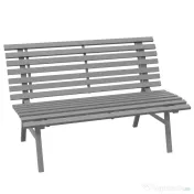 Outsunny Bancă pentru Grădină, Banca de Exterior pentru Terasă cu Șezut și Spătar cu Lamele, 123x67x79 cm, Verde | Aosom Romania 