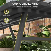 Outsunny Bancă pentru Grădină, Banca de Exterior pentru Terasă cu Șezut și Spătar cu Lamele, 123x67x79 cm, Verde | Aosom Romania 