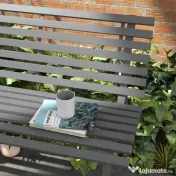 Outsunny Bancă pentru Grădină, Banca de Exterior pentru Terasă cu Șezut și Spătar cu Lamele, 123x67x79 cm, Verde | Aosom Romania 