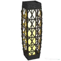 Outsunny Lampă Solară de Grădină cu Iluminare LED și Aprindere Automată, 20x20x68 cm, Gri | Aosom Romania