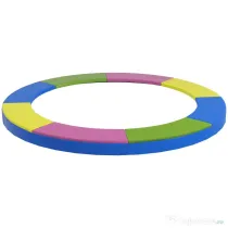 SPORTNOW Husă pentru Trambulină Ø305x30 cm, Pliabilă și Portabilă, din Plastic, PE și Spumă, Multicolor
