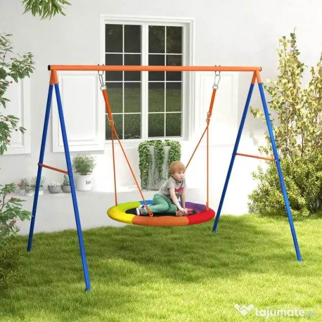 Outsunny Set de leagan pentru gradina, Multicolor