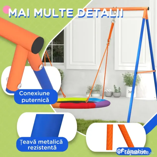 Outsunny Set de leagan pentru gradina, Multicolor