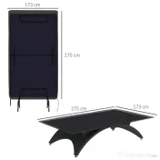 SPORTNOW Husă Protecție Masa Ping-Pong 2.8m x 1.5m, Rezistentă la Apă/UV, pentru Mese Pliabile/Fixe | Aosom Romania 