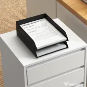 HOMCOM Comodă de Birou cu 4 Sertare și Roți pentru Studiu 46x40x65 cm Alb | Aosom Romania 