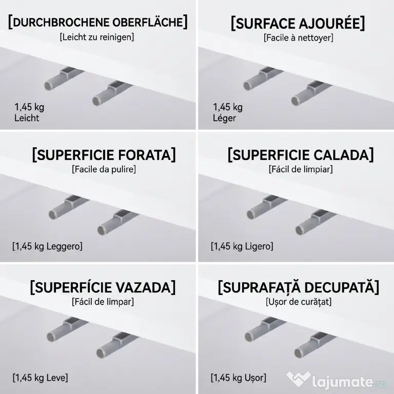 HOMCOM Bufet Modern cu 2 Dulapuri și 3 Rafturi, Mobilier Multifuncțional din Lemn, 107x40x80 cm, Alb | Aosom Romania