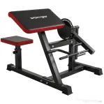 SPORTNOW Bancă Romană 2 în 1 pentru Curl și Tricepși cu Scaun Reglabil pe 5 Niveluri și 25 de Ajustări, Neagră