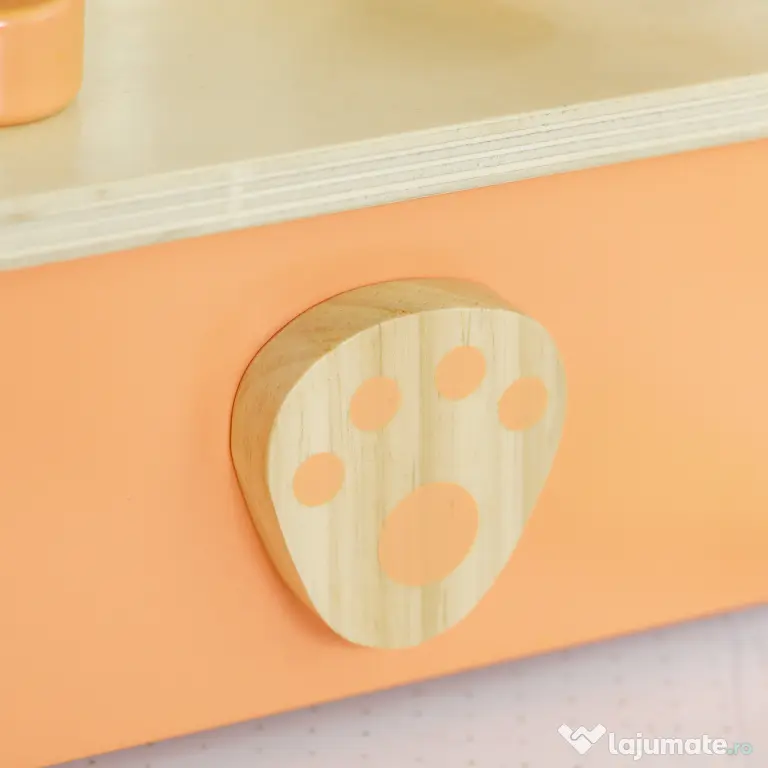 AIYAPLAY Bucătărie Jucărie pentru Copii 3-5 Ani, Mini Bucătărie cu Plită și 12 Accesorii, 31,5x23,5x25 cm, Multicoloră | Aosom Romania