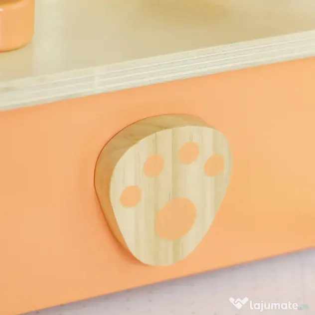 AIYAPLAY Bucătărie Jucărie pentru Copii 3-5 Ani, Mini Bucătărie cu Plită și 12 Accesorii, 31,5x23,5x25 cm, Multicoloră | Aosom Romania
