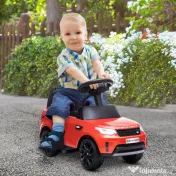 AIYAPLAY Mașinuță Electrică pentru Copii 18 Luni-5 Ani cu Licență Land Rover cu Muzică, USB și MP, 65x43x40 cm, Roșu | Aosom Romania 