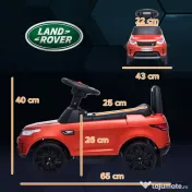 AIYAPLAY Mașinuță Electrică pentru Copii 18 Luni-5 Ani cu Licență Land Rover cu Muzică, USB și MP, 65x43x40 cm, Roșu | Aosom Romania 