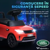 AIYAPLAY Mașinuță Electrică pentru Copii 18 Luni-5 Ani cu Licență Land Rover cu Muzică, USB și MP, 65x43x40 cm, Roșu | Aosom Romania 