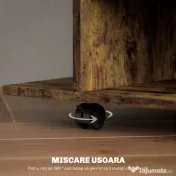 HOMCOM Comodă pentru TV cu Roți, 80×40×40 cm, Negru | Aosom Romania
